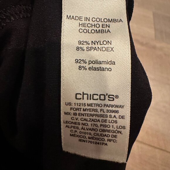 CHICOS WOMENS BLACK TANK SIZE 4 US SIZE 20 - Picture 7 of 8